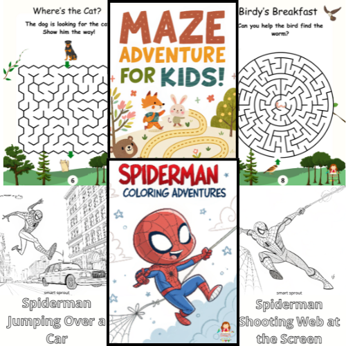 Back to School Learning & Fun Bundle – 5 Printable Activity Books for Kids